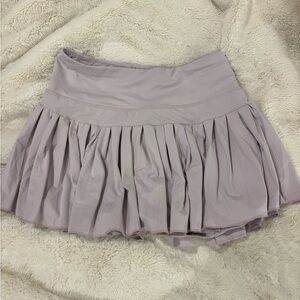 Pleated Gold Hinge Skirt in Lavender